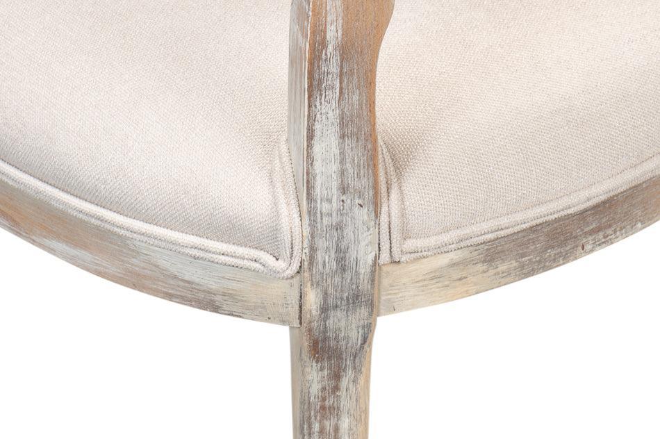Farm Style Cane Back Chairs with Cream Seats - Pair - Belle Escape