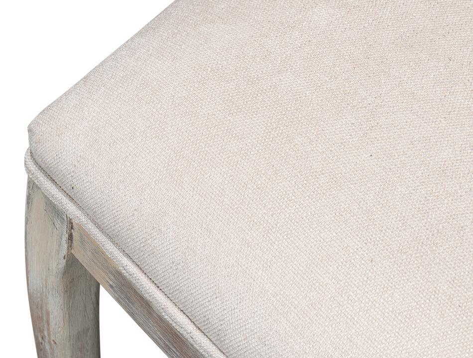 Farm Style Cane Back Chairs with Cream Seats - Pair - Belle Escape