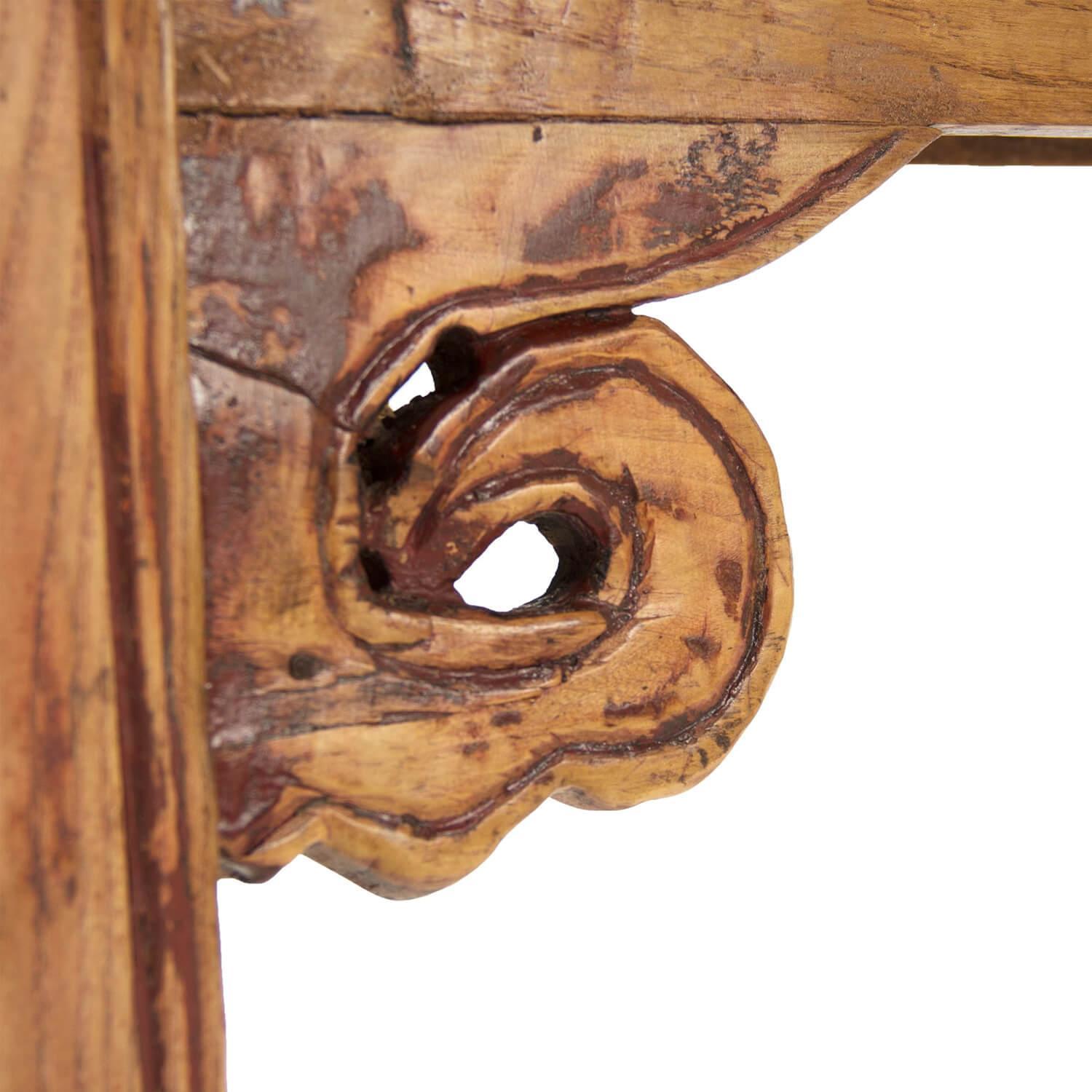Farmhouse Aged Wood Story Bench - Belle Escape