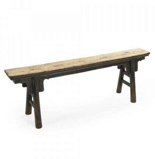 Farmhouse Aged Wood Story Bench - Belle Escape