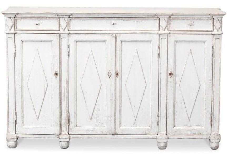 Farmhouse Whitewash Sideboard - Belle Escape