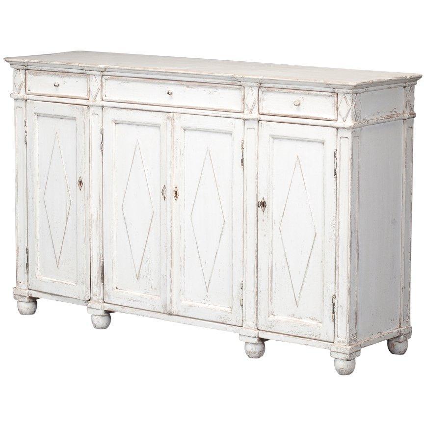 Farmhouse Whitewash Sideboard - Belle Escape
