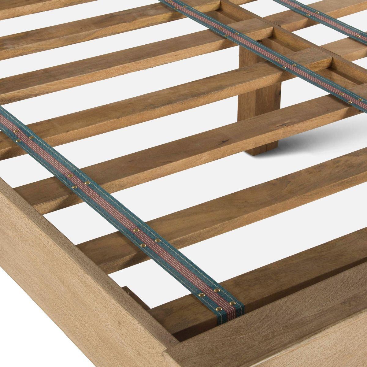 Flora Bohemian Natural Wood Bed - Belle Escape