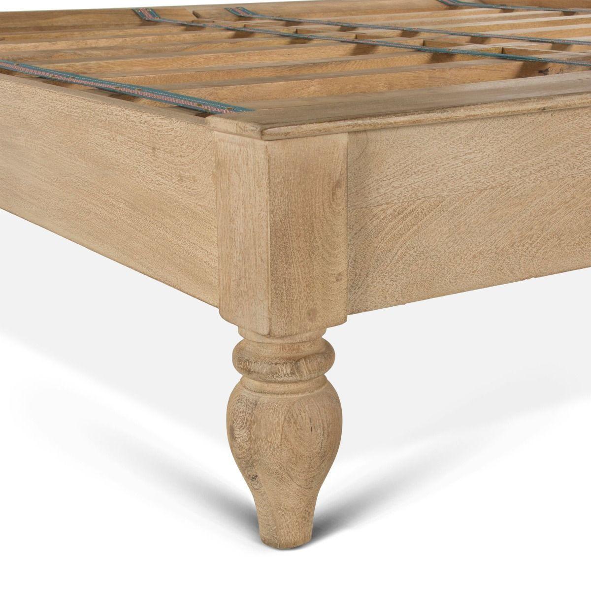 Flora Bohemian Natural Wood Bed - Belle Escape