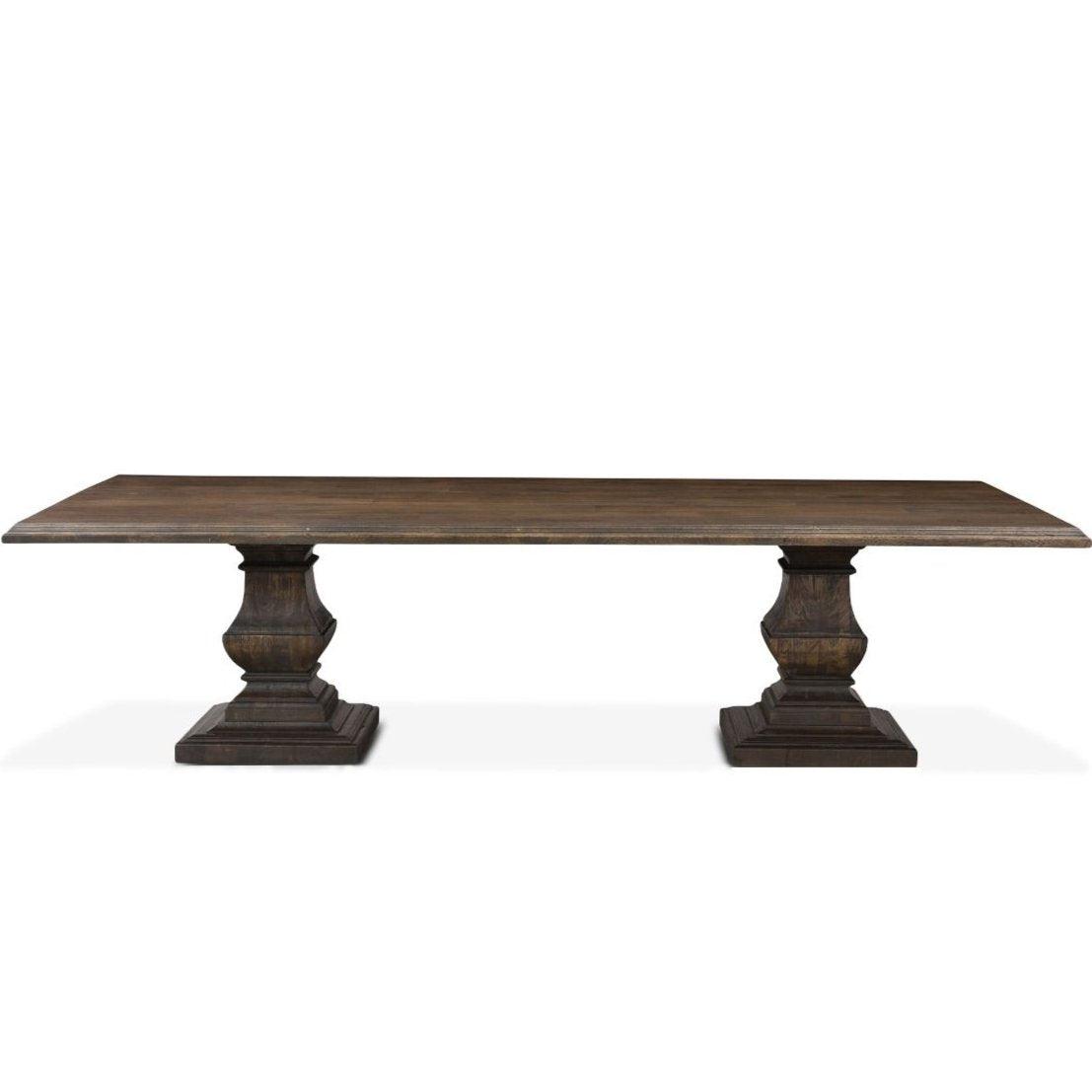 Nimes Weathered Mango French Pedestal Dining Table