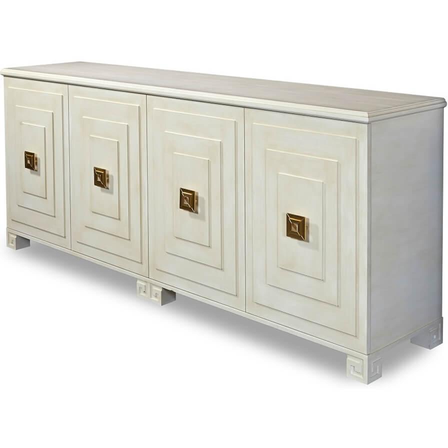 Fosette Squared White Buffet - Belle Escape