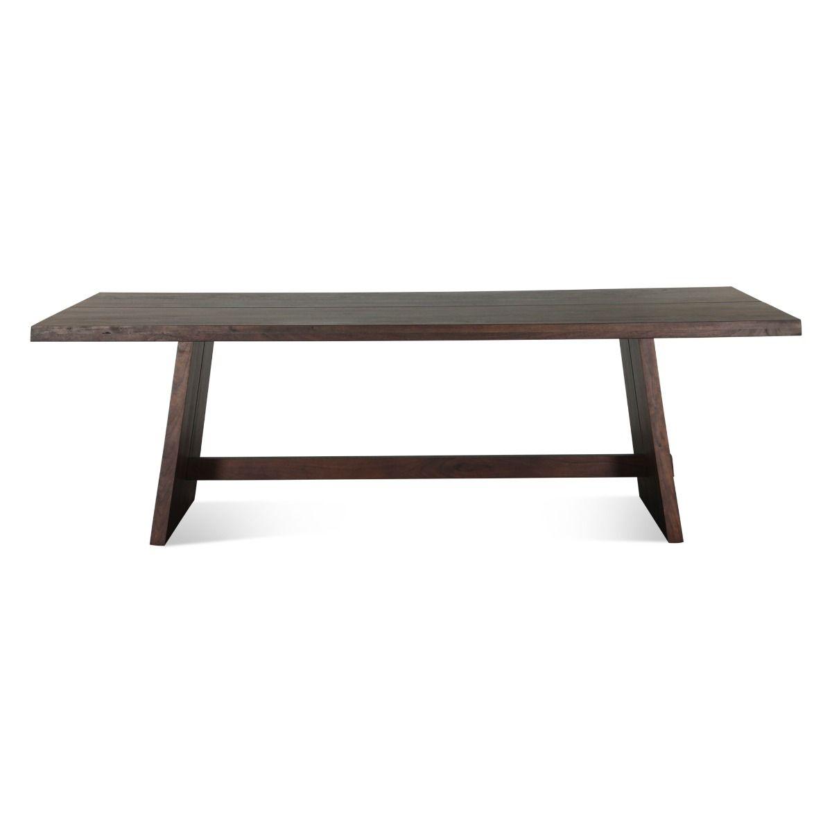 Modern Rustic Slab Leg Dining Table