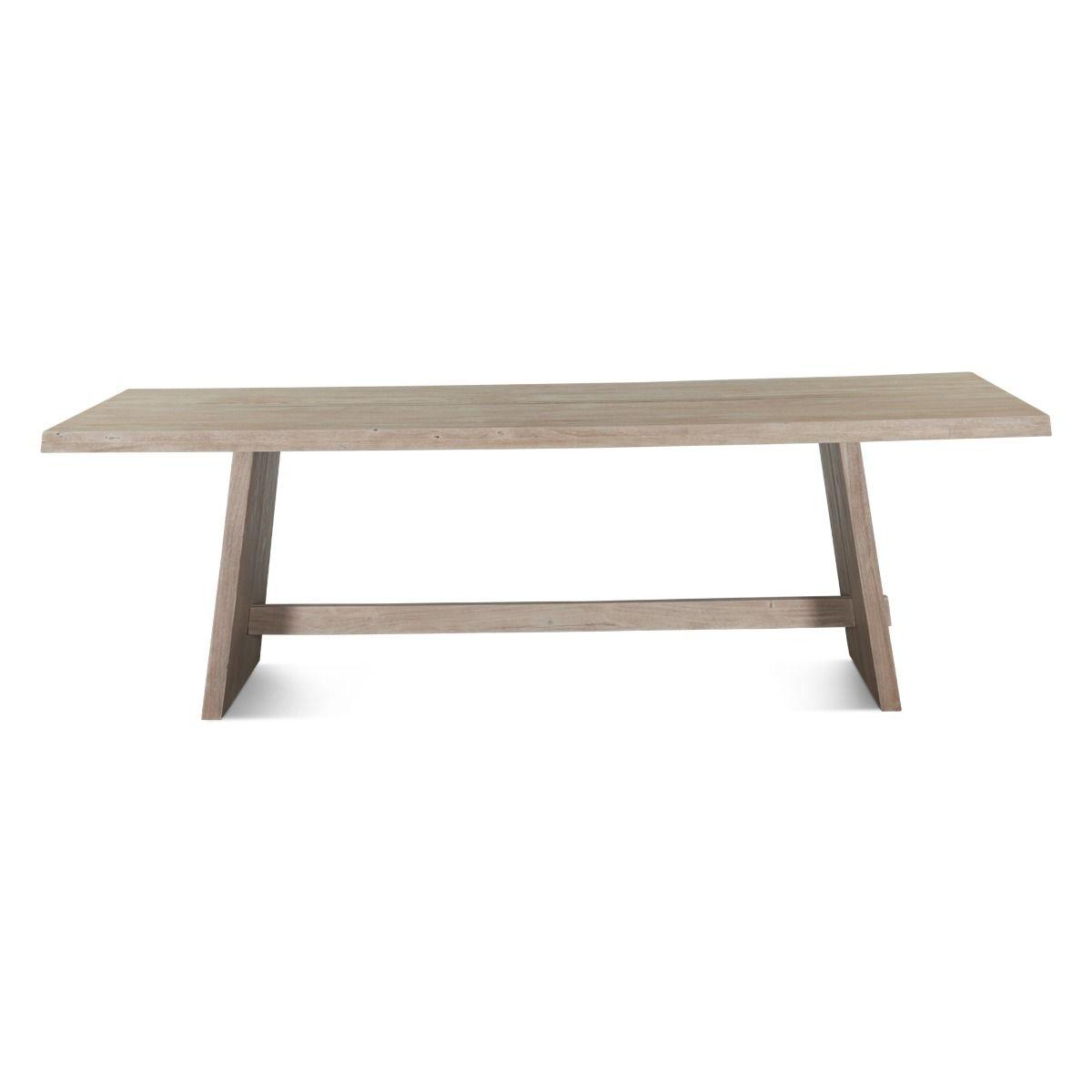 Modern Rustic Slab Leg Dining Table