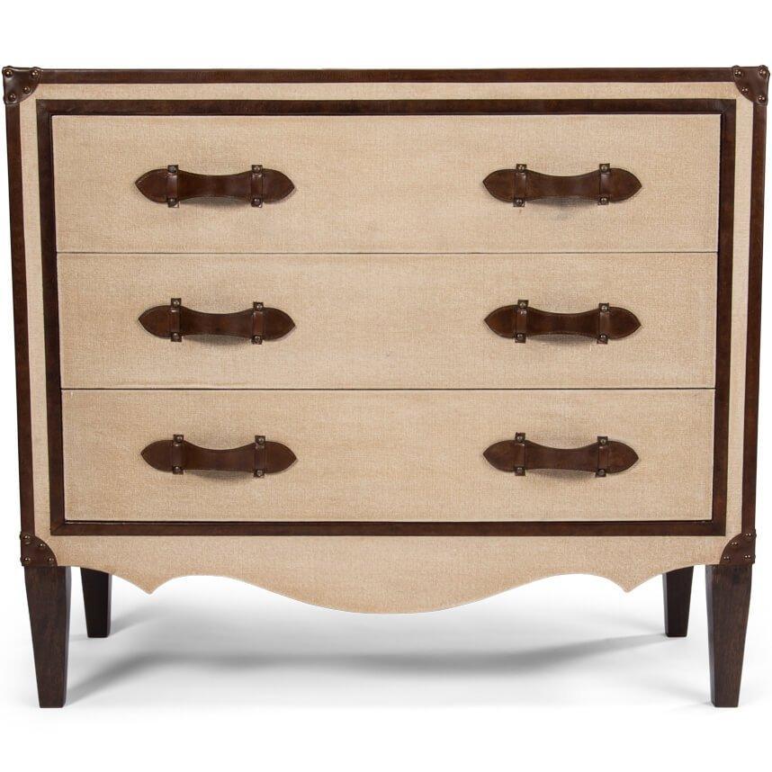 French Art Deco Canvas Chest - Belle Escape