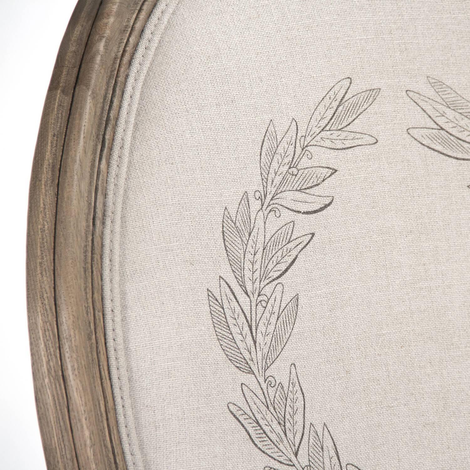 French Art Wreath Side Chairs - Pair - Belle Escape