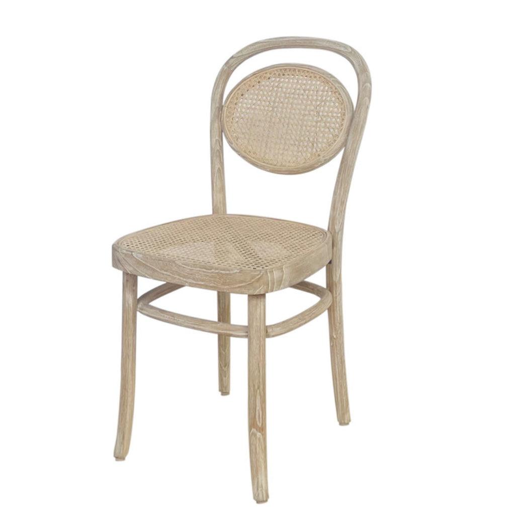 French Bistro Cane Dining Chairs - Set - Belle Escape