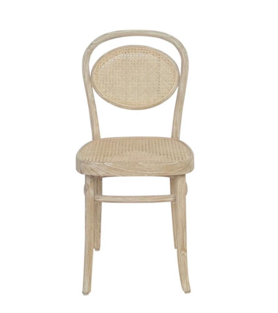 French Bistro Cane Dining Chairs - Set - Belle Escape
