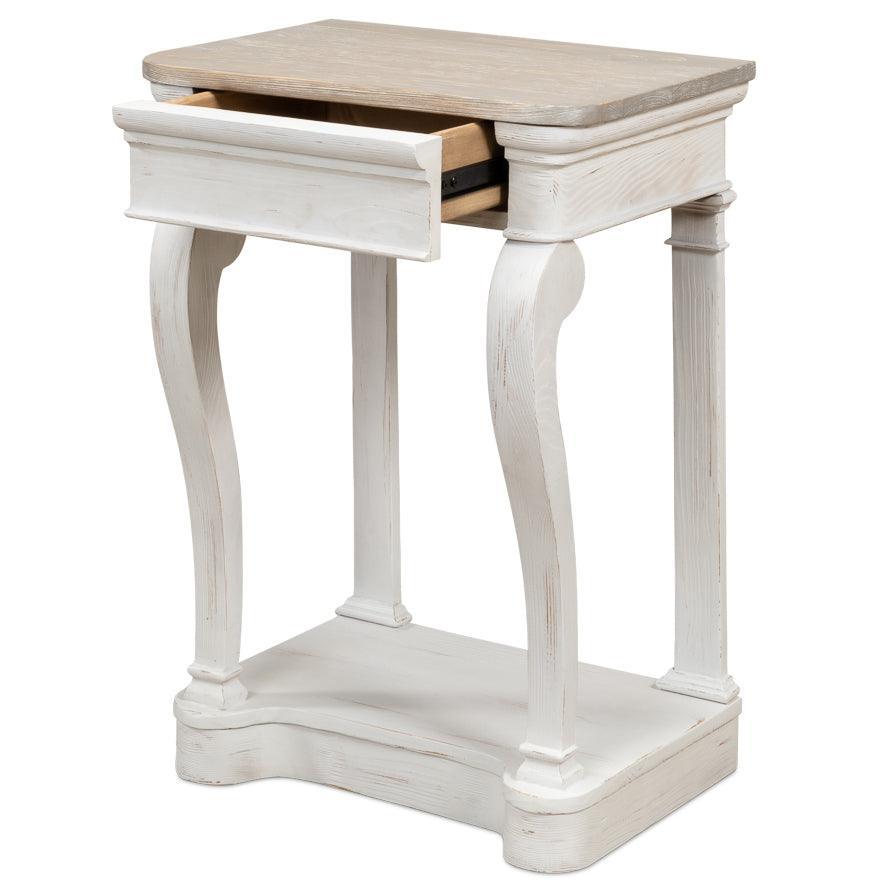 French Cabriole Leg Nightstand - Belle Escape