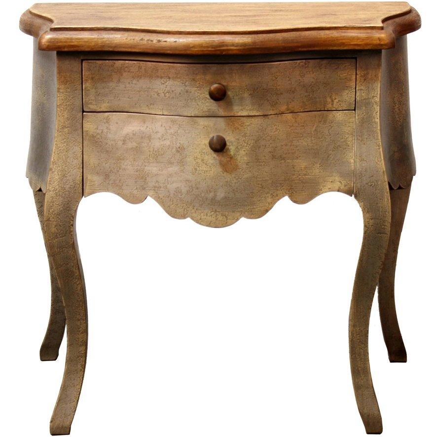 French Country Cabriole Side Table - Belle Escape
