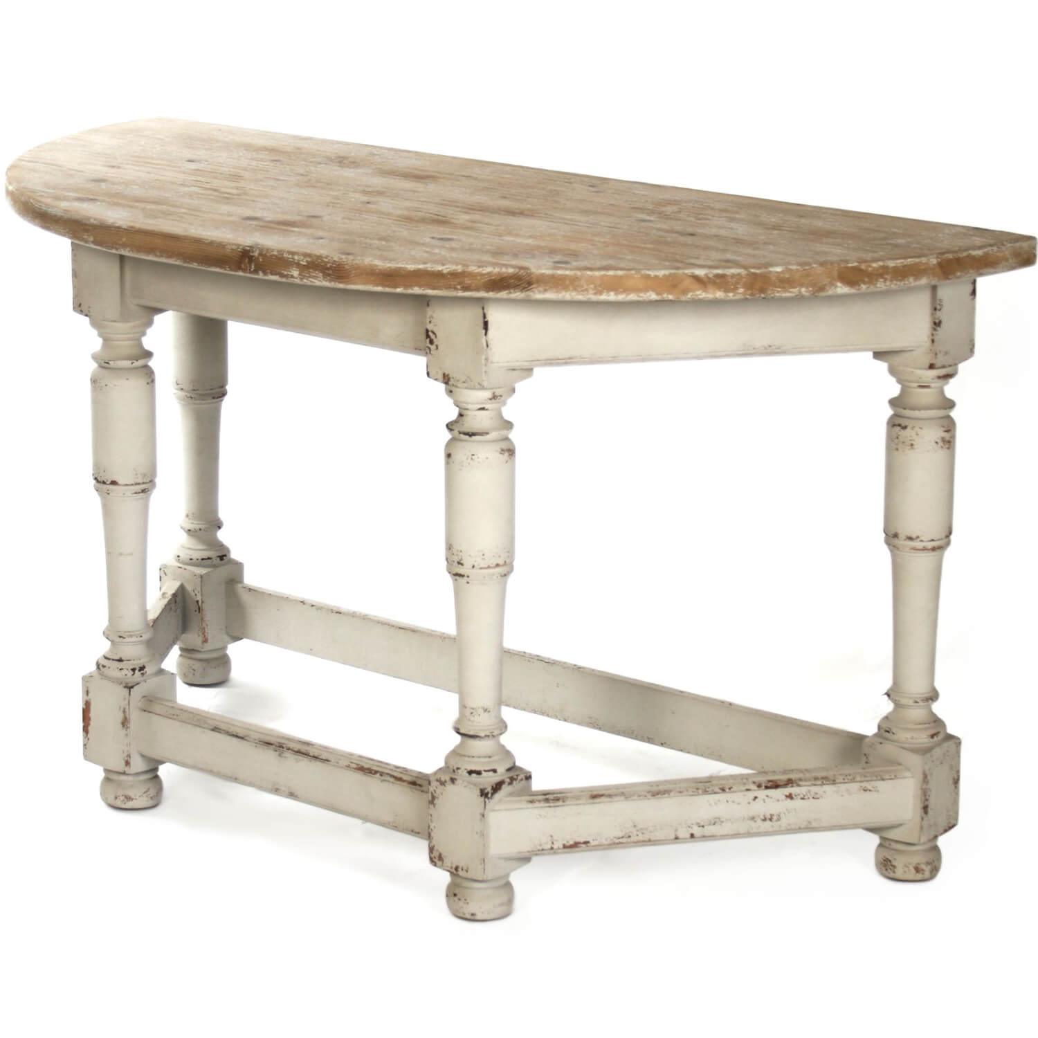 French Country Demilune Table - Belle Escape