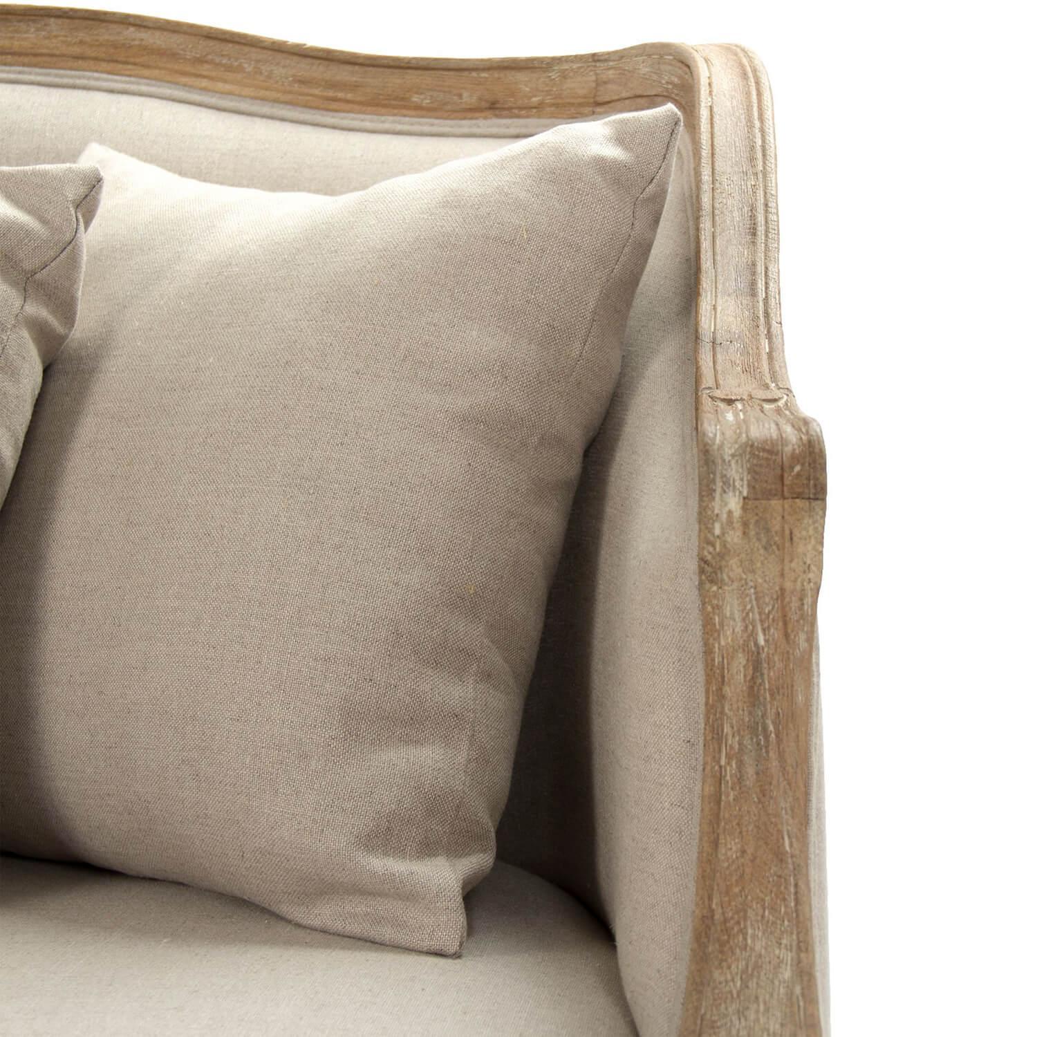 French Creme Louis Sofa - Belle Escape