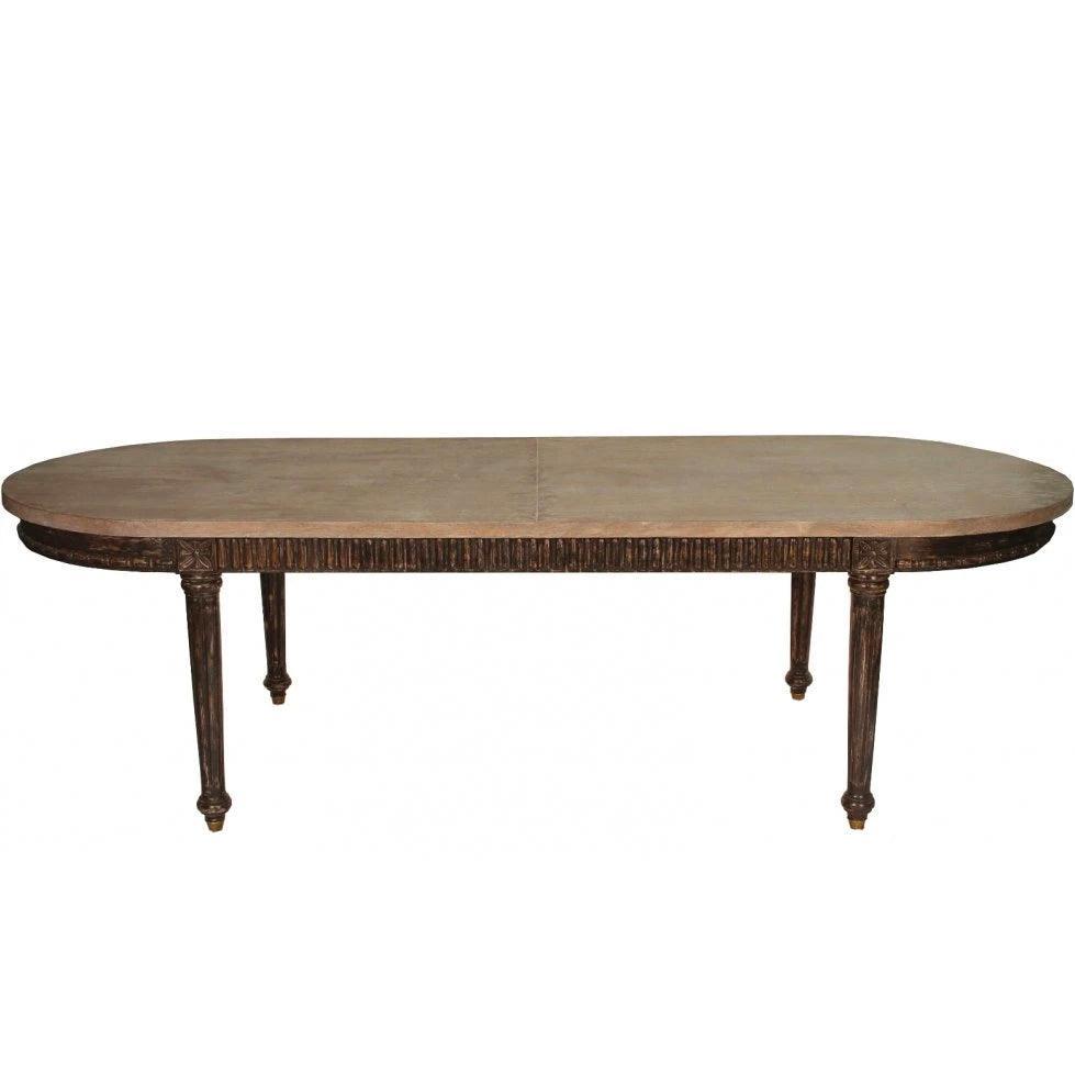 French Farmhouse Oval Dining Table - Belle Escape
