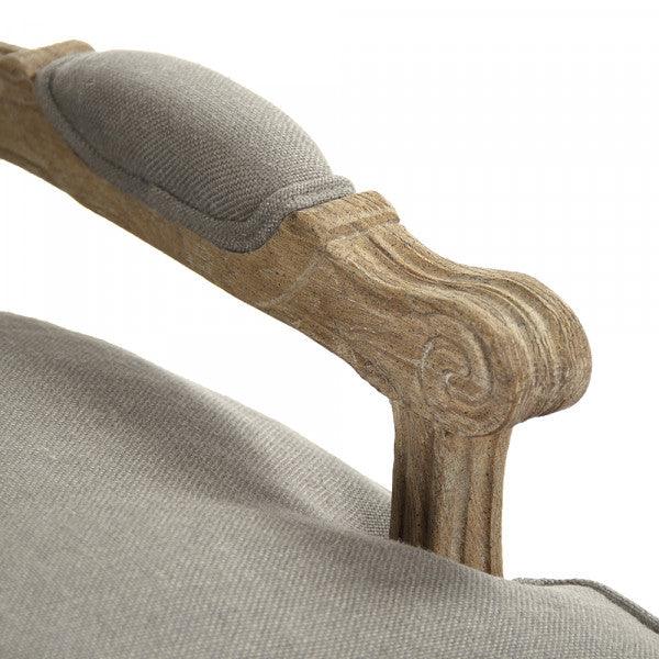 French Gray Bastille Arm Chair - Belle Escape