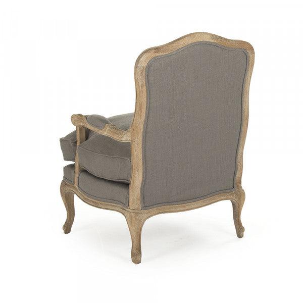 French Gray Bastille Arm Chair - Belle Escape