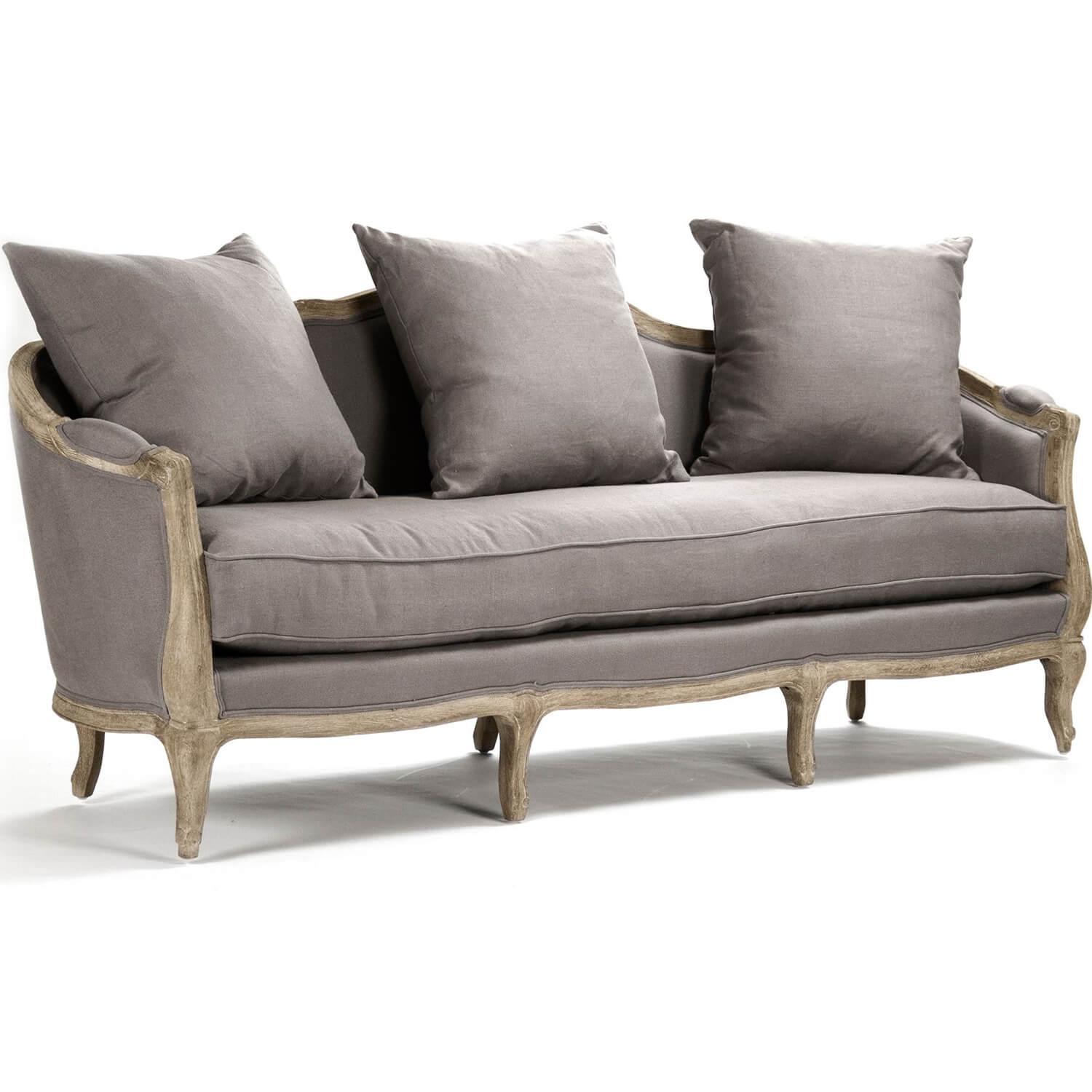 French Gray Maison Sofa - Belle Escape