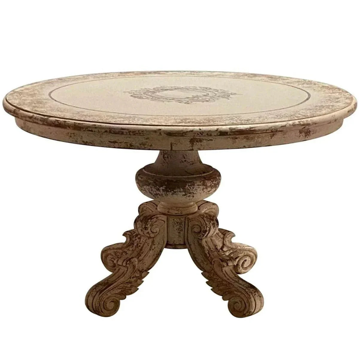 French Scroll Round Dining Table