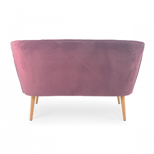 Moda Pink Velvet Bench