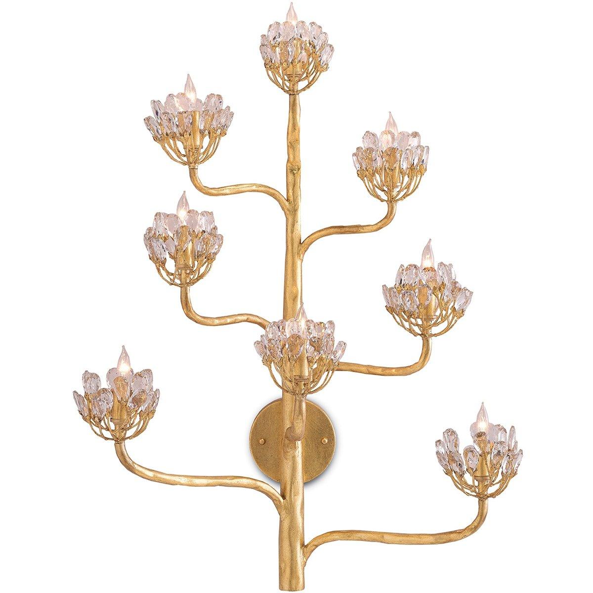Gold Agave Wall Sconce - Belle Escape