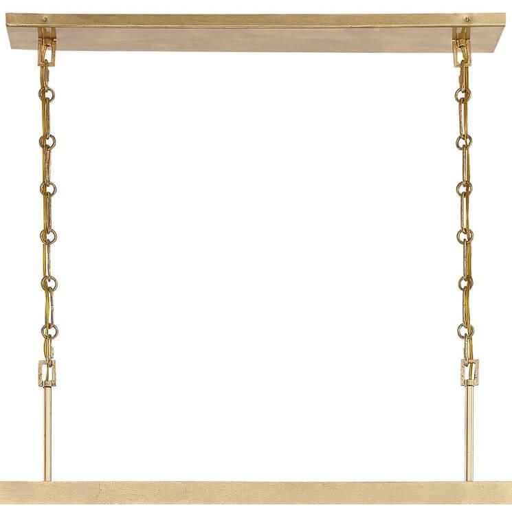 Gold Crystal Rainfall Long Island Chandelier - Belle Escape