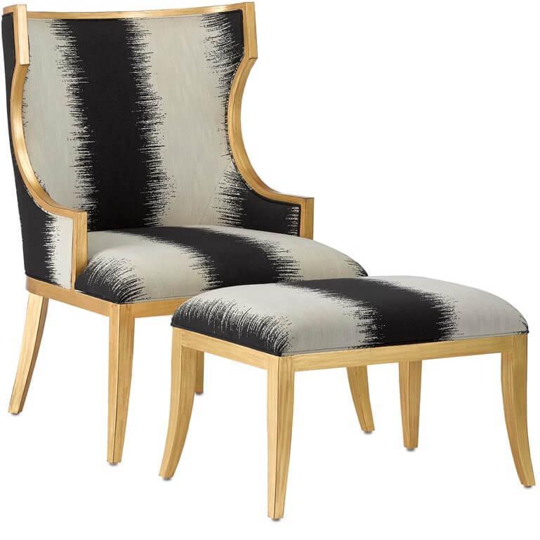Gold Trimmed Kona Chair - Belle Escape