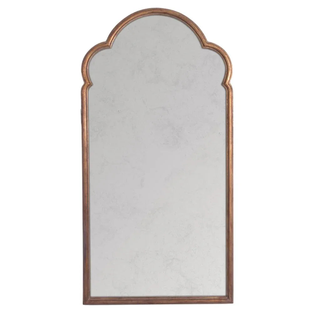 Parisian Glam Quatrefoil Gold Leaf Mirror