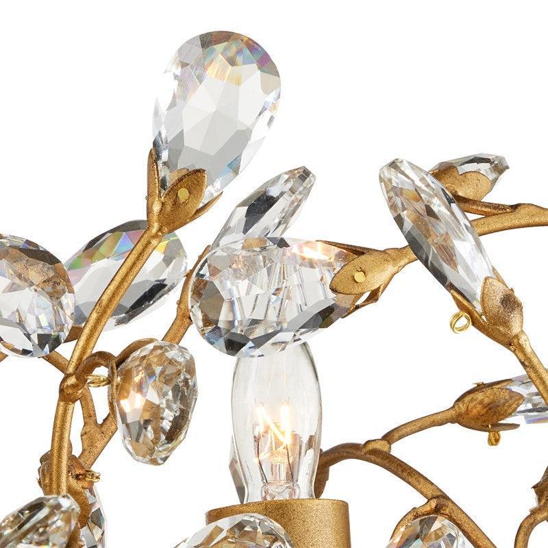 Golden Crystal Wreathe Chandelier - Belle Escape