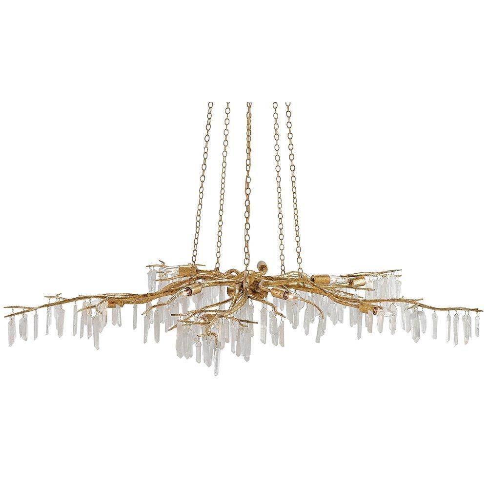 Golden Quartz Forest Chandelier - Belle Escape