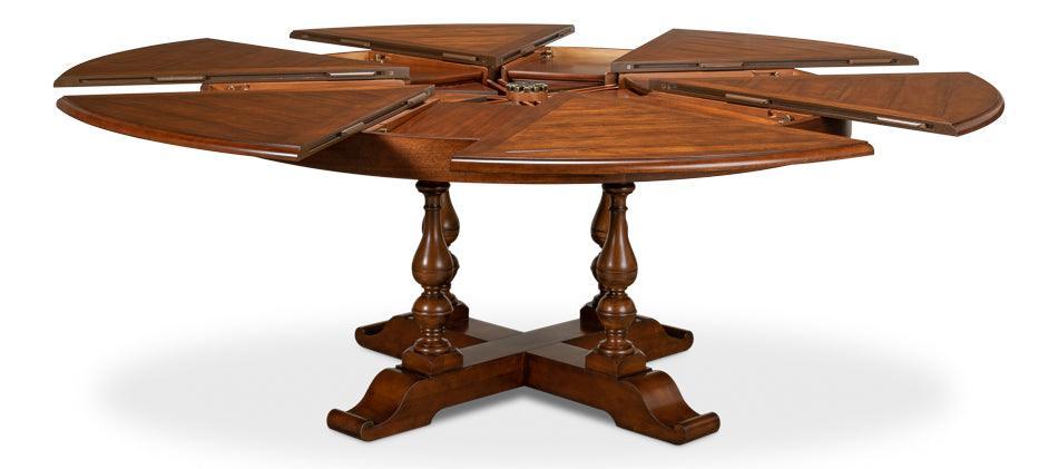 Golden Walnut Jupe Dining Table - Belle Escape