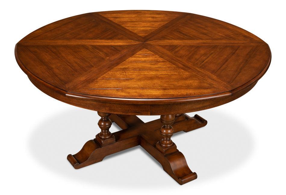 Golden Walnut Jupe Dining Table - Belle Escape