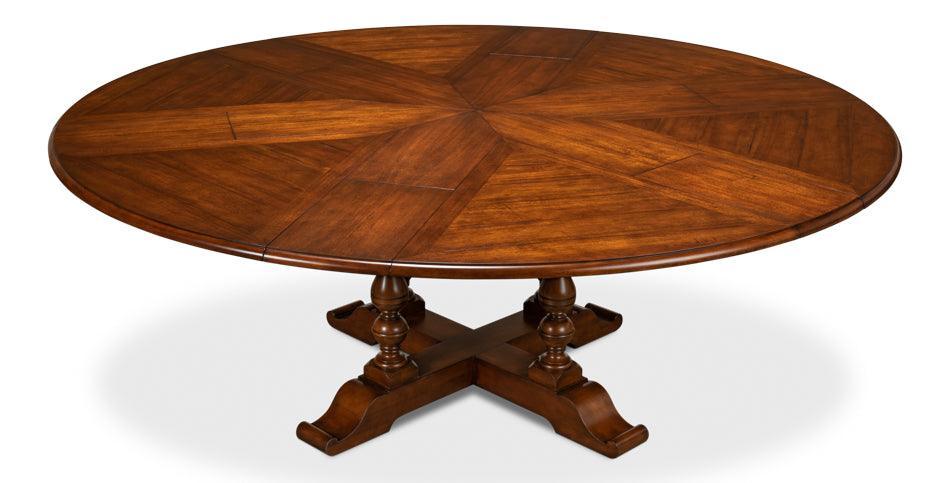 Golden Walnut Jupe Dining Table - Belle Escape