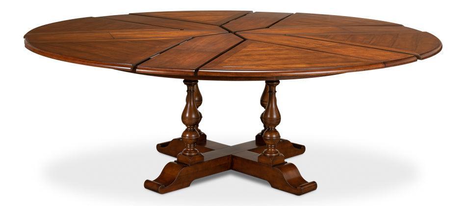 Golden Walnut Jupe Dining Table - Belle Escape