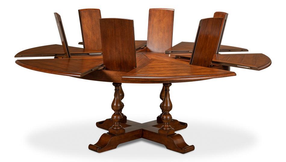 Golden Walnut Jupe Dining Table - Belle Escape