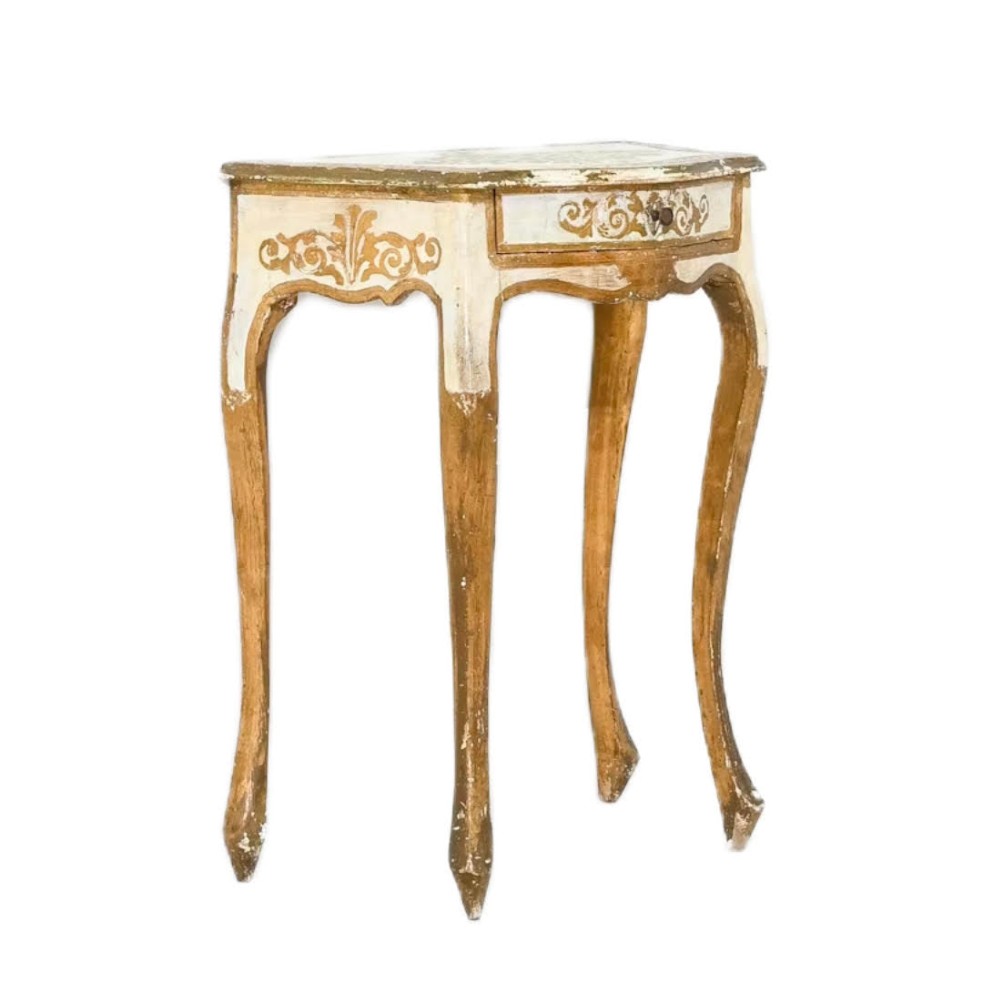 Golden Heirloom Cabriole Accent Table