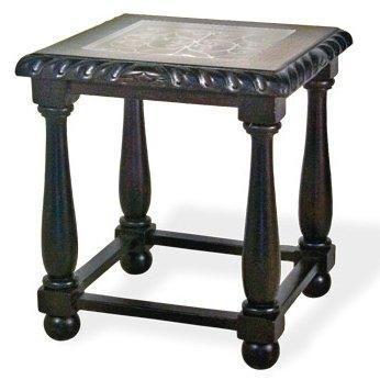 Granada Iron and Glass Top End Table - Belle Escape