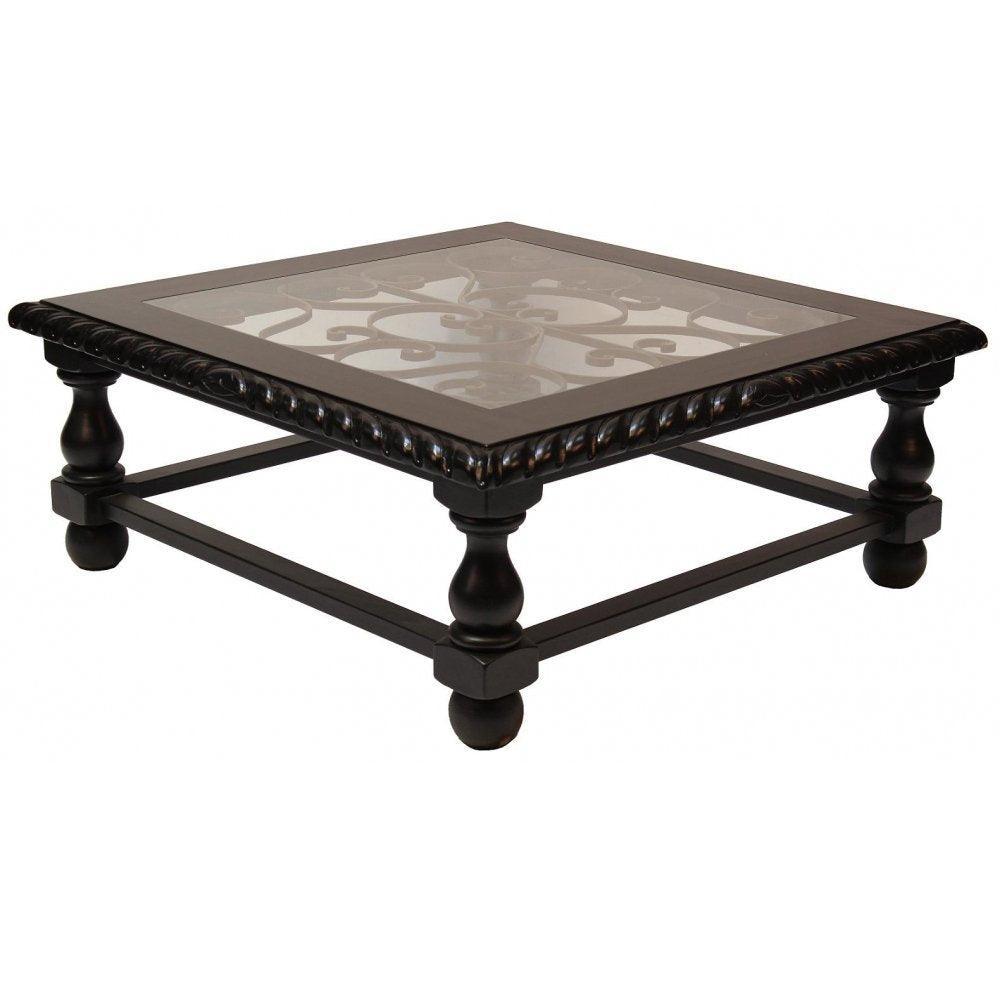 Granada Iron Scroll Top Coffee Table - Belle Escape