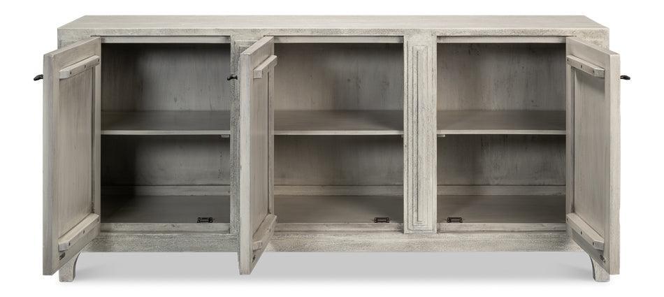 Gray Architectural Door Sideboard - Belle Escape