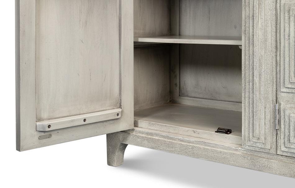 Gray Architectural Door Sideboard - Belle Escape