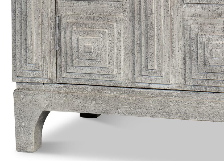 Gray Architectural Door Sideboard - Belle Escape
