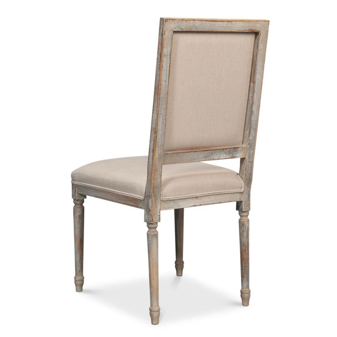 French Gray Louis XVI Side Chairs