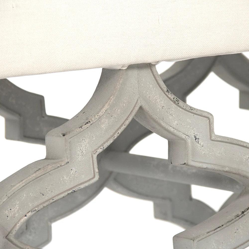 Elegant Gray Crescenzo Bench