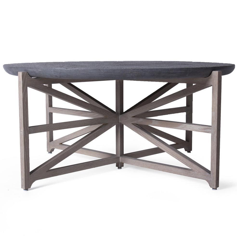 Grey Marble Luxe Modern Coffee Table - Belle Escape
