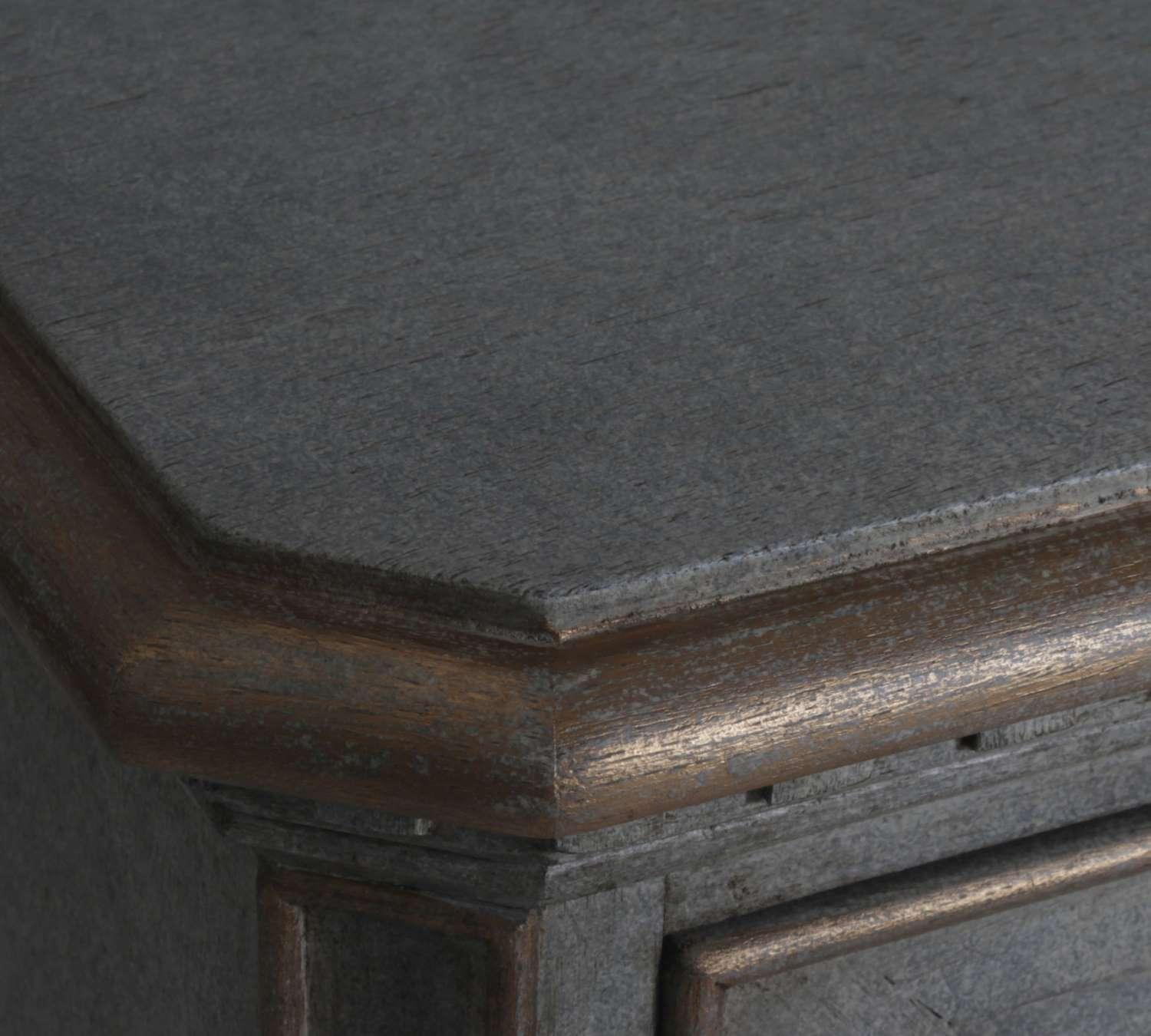 Grey Maurice 3-Drawer French Nightstand - Belle Escape