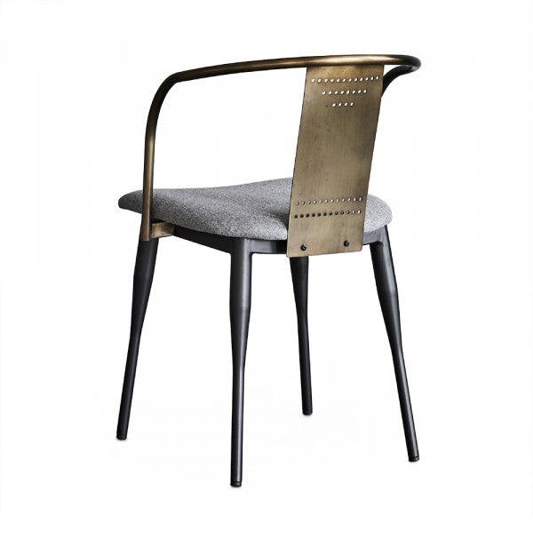 Grey Steel Mid Century Accent Chair - Belle Escape