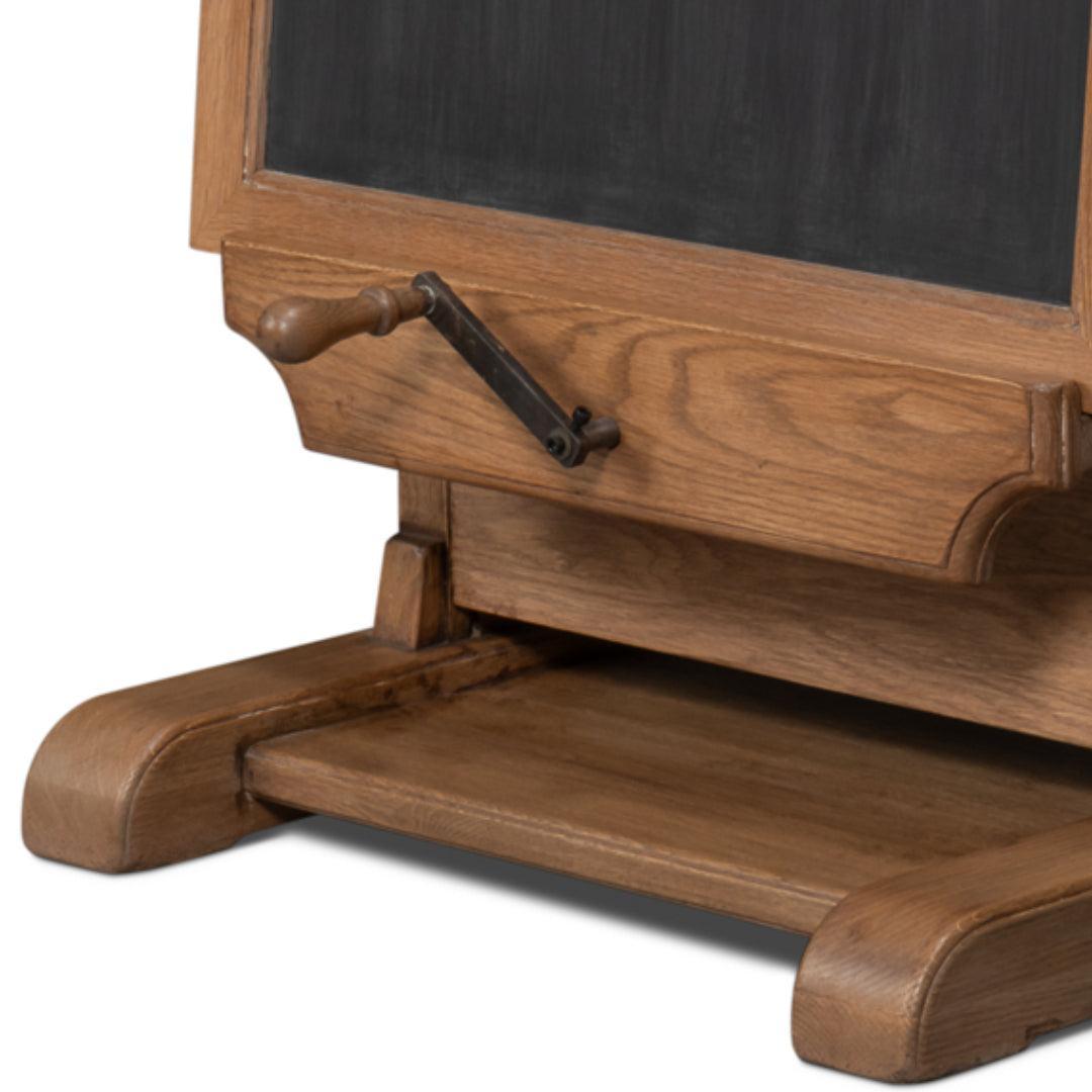 Old World Style Adjustable Blackboard Easel