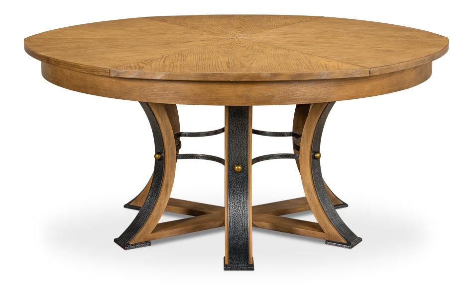 Heather Beige Tower Jupe Dining Table, 54-70"